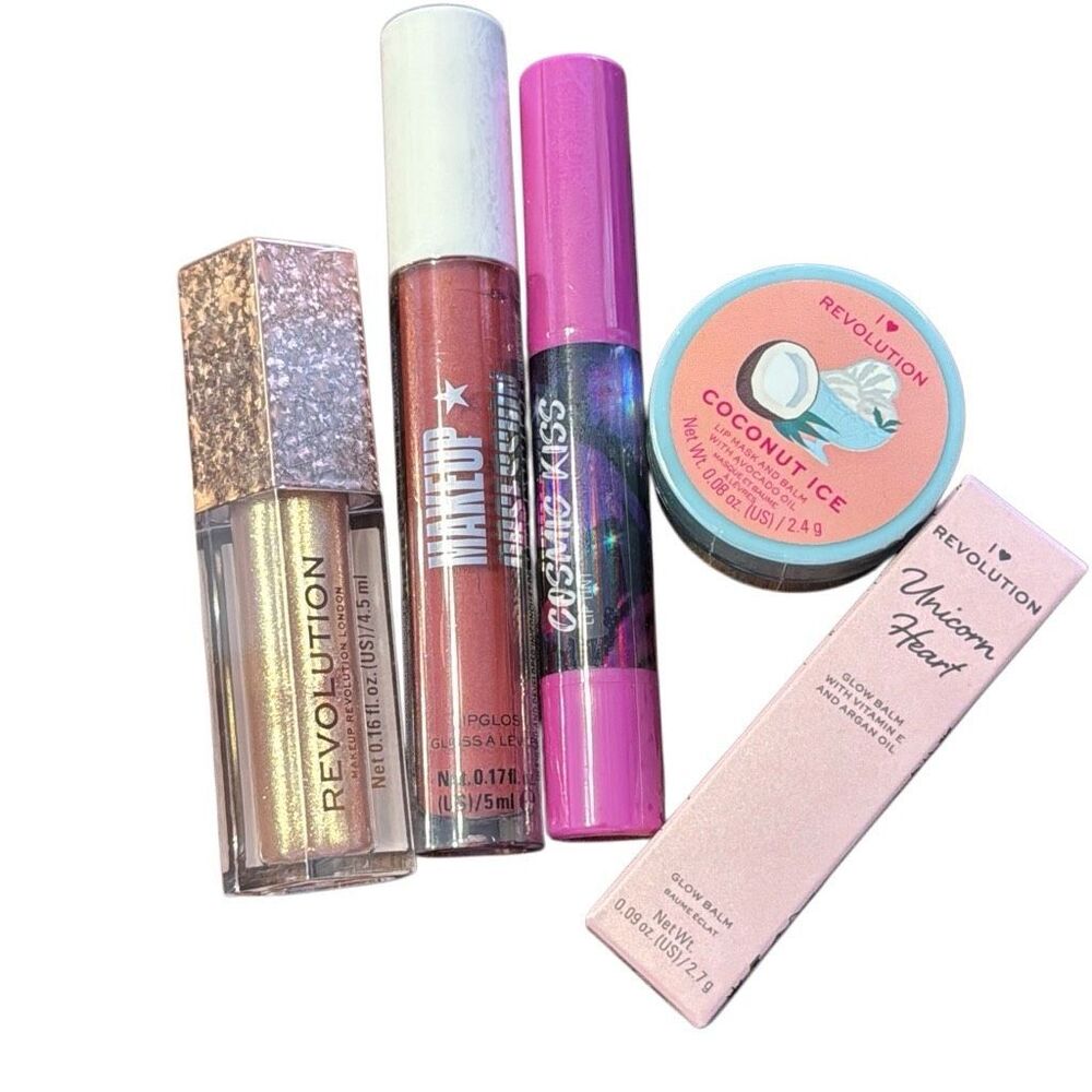 Revolution Lip Topper + Lip Glosses + Lip Mask + Glow Balm